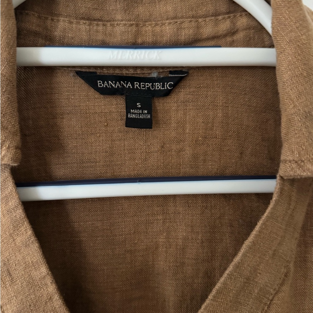 NWOT Banana Republic Linen Cropped Top Small - Picture 3 of 4